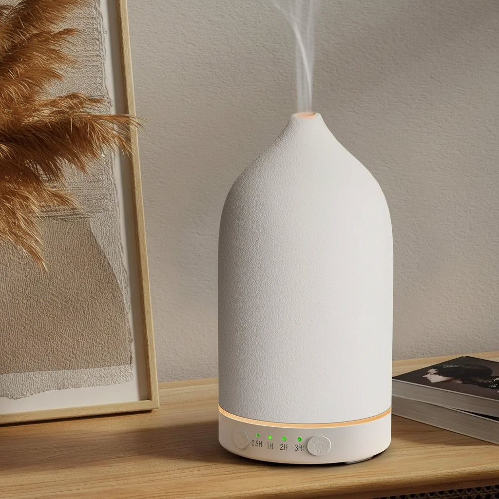 Diffuseur d'Arômes en Céramique Artisanale ( 100ml)- Design Épuré