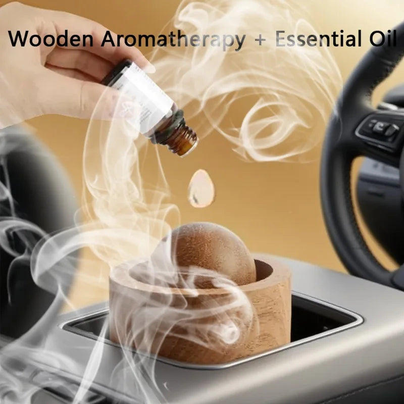 Walnut Essential Oil Diffuser Eco-Friendly Flameless Aromatherapy Diffuser, Home & Office Decor Craft