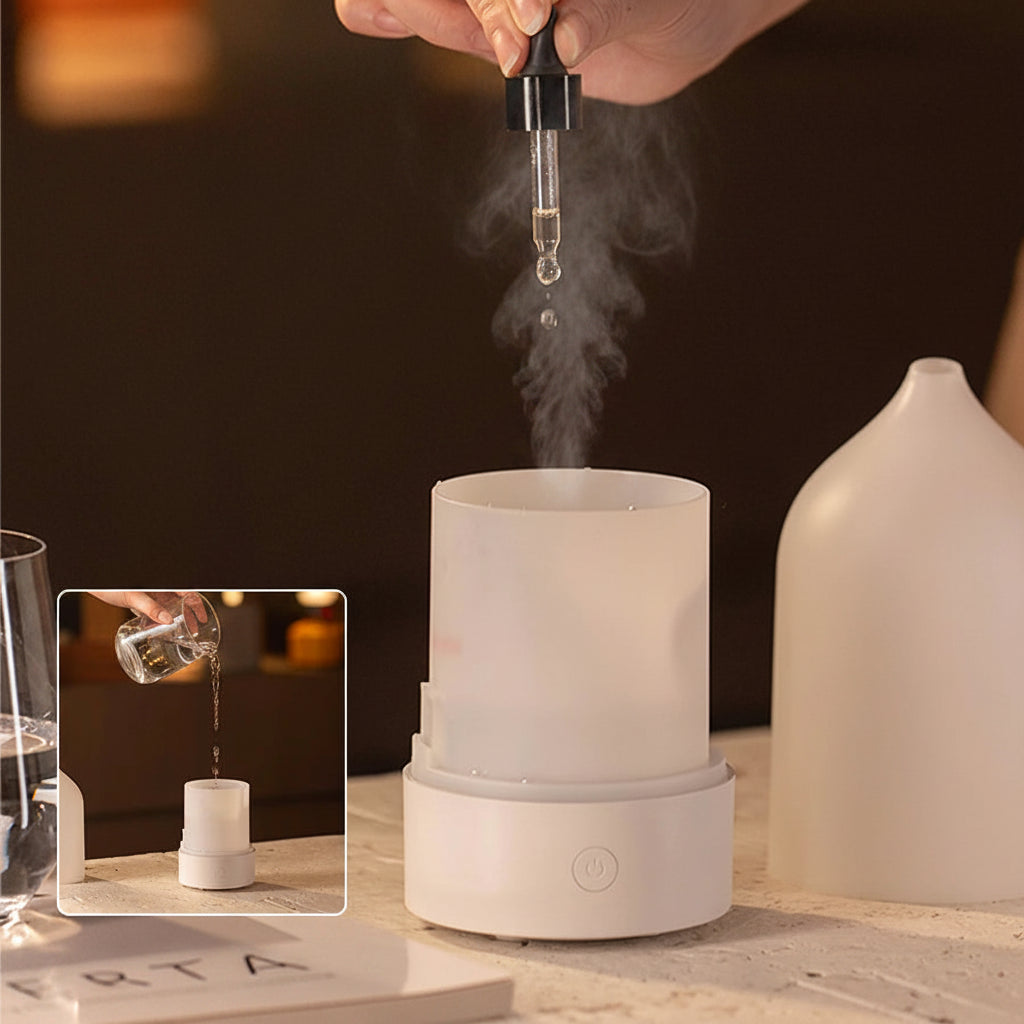 Mini Diffuseur Nomade & Silencieux (120ml) - Aromathérapie Rétro