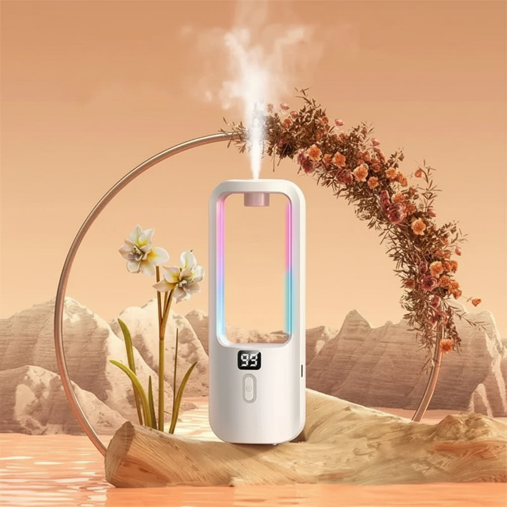 Diffuseur d'Ambiance Lumineux & Humidificateur- Brume Ambiante 7 couleurs