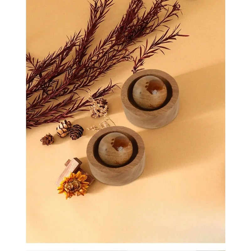 Walnut Essential Oil Diffuser Eco-Friendly Flameless Aromatherapy Diffuser, Home & Office Decor Craft